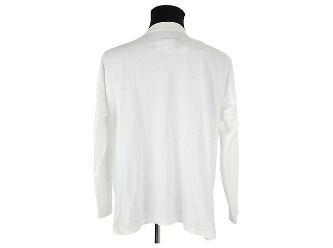 Maison Martin Margiela Weißer Baumwollpullover - Ansicht 4