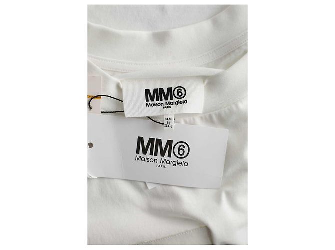 Maison Martin Margiela Weißer Baumwollpullover - Ansicht 5