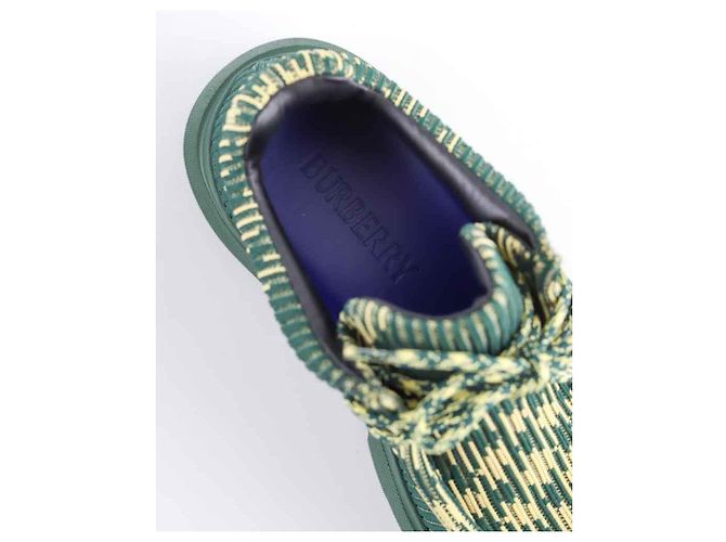 Burberry Chaussures à lacets vertes - vue 4