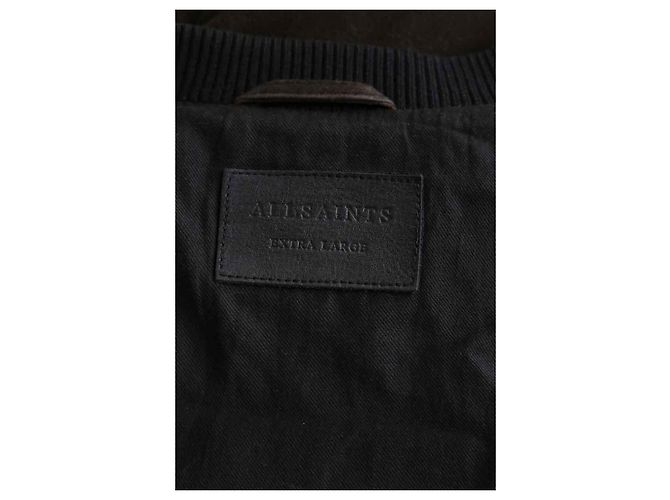 All Saints Braune Wildlederjacke - Ansicht 5