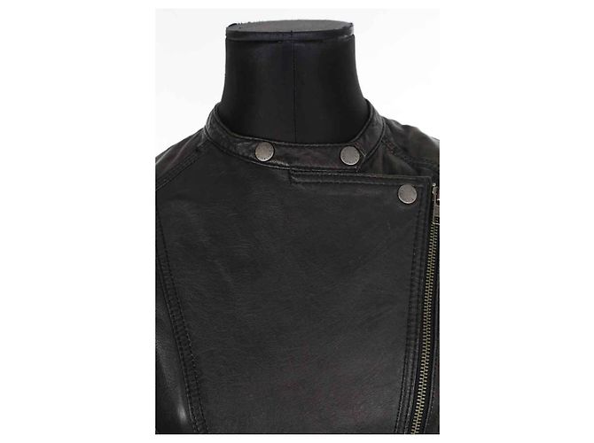 Zadig & Voltaire Schwarzes Lederkleid - Ansicht 2