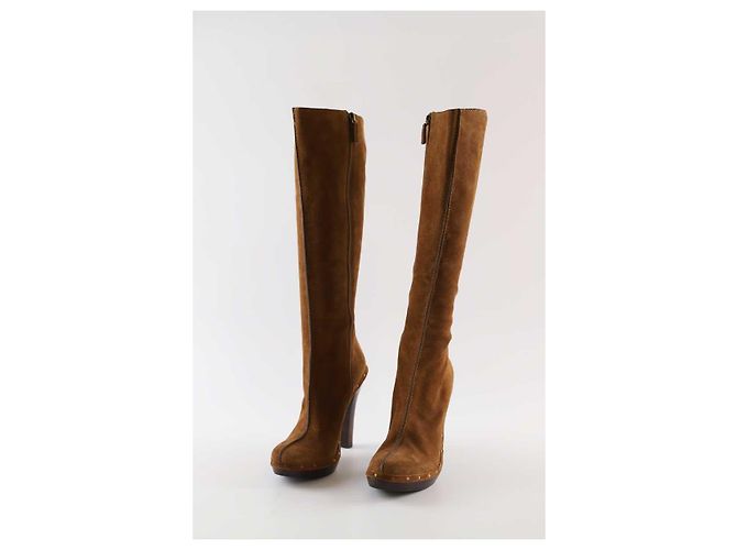 Gucci Botas de ante marrón Castaño - vista 3