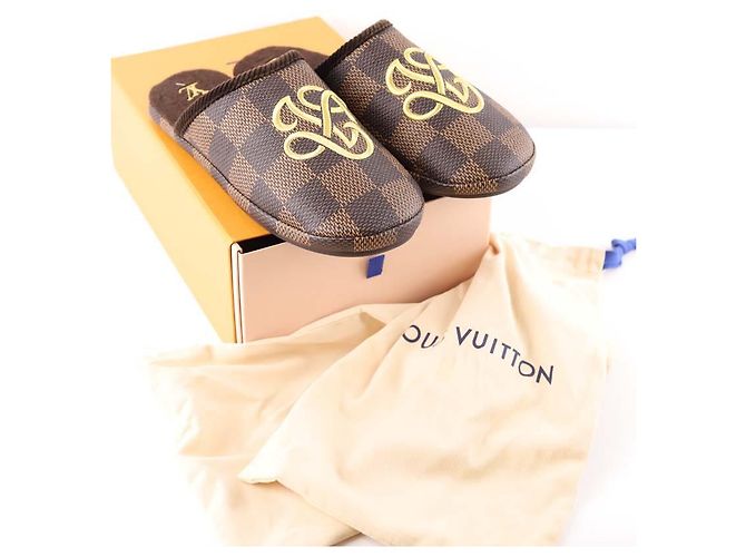 Pantofole marroni Louis Vuitton Marrone - vista 5