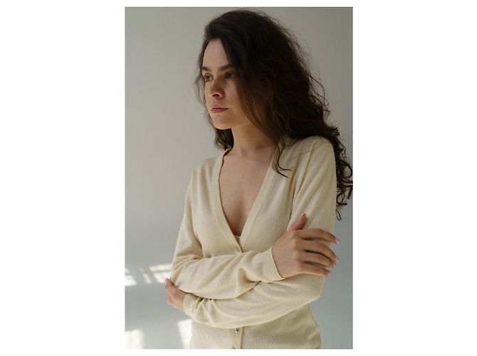 Strickjacke S/S 1998 Christian Dior & John Galliano Beige - Ansicht 6
