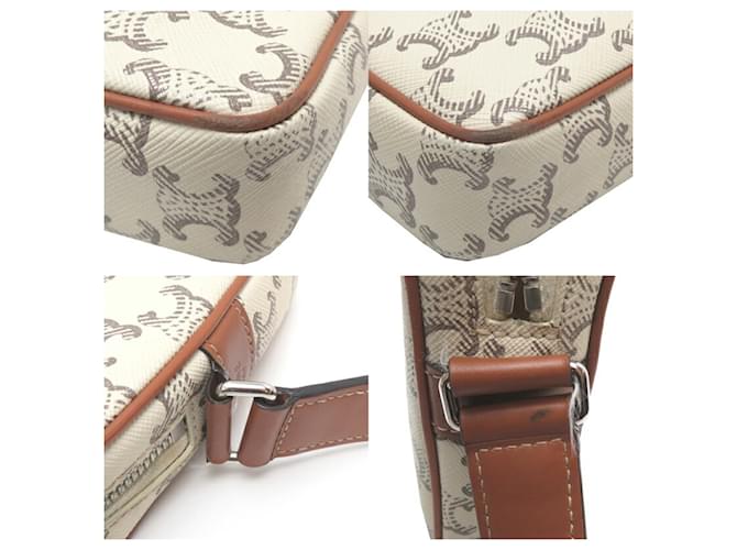 Céline Borsa a spalla bianca Celine Triomphe Bianco - vista 8
