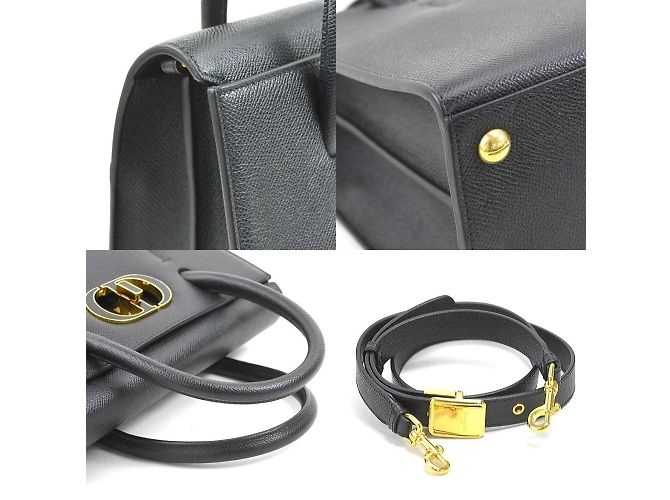 Borsa in pelle nera Christian Dior Nero - vista 3