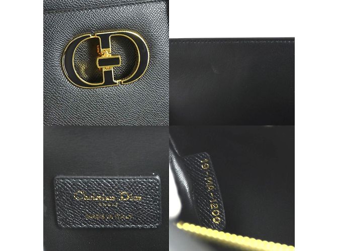 Borsa in pelle nera Christian Dior Nero - vista 4