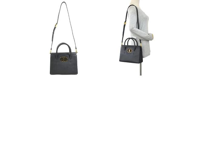 Borsa in pelle nera Christian Dior Nero - vista 5