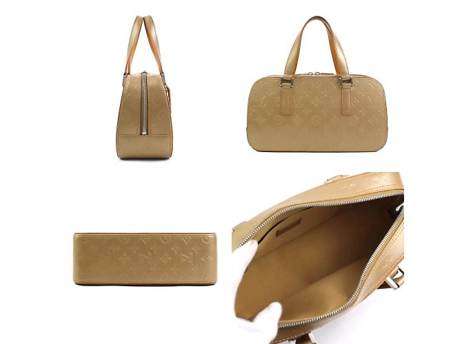 Borsa a mano opaca Monogram Louis Vuitton Marrone - vista 2