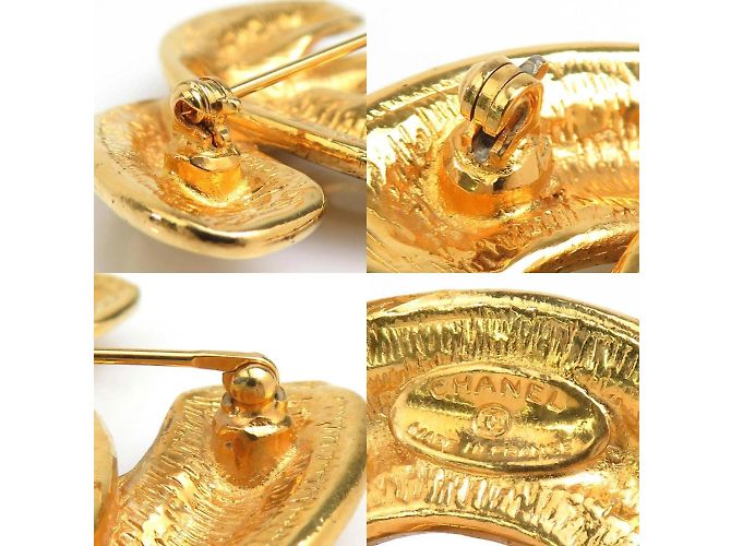 Spilla in metallo dorato Chanel D'oro - vista 5