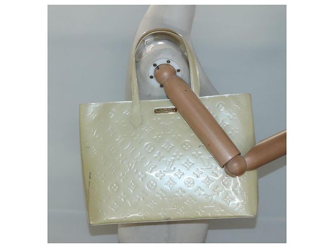 LOUIS VUITTON Monogram Vernis Wilshire MM Borsa a Mano Broncorail M91441 Auth 121051 - vista 15