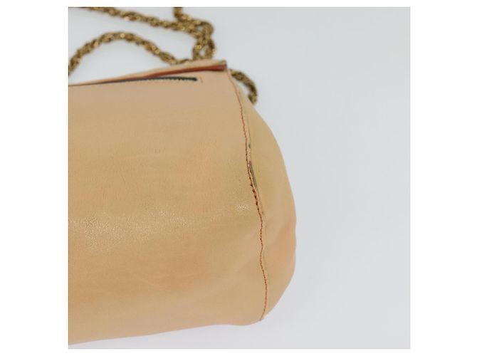 Chloé Borsa a spalla in pelle beige oro Chloe Auth am8219 D'oro - vista 10