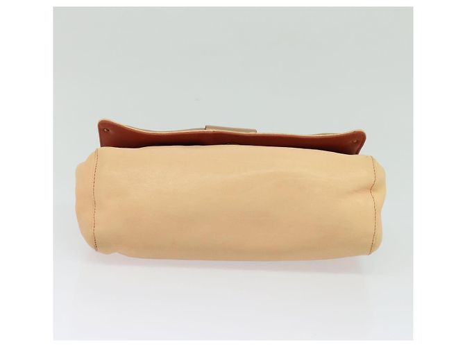 Chloé Borsa a spalla in pelle beige oro Chloe Auth am8219 D'oro - vista 4