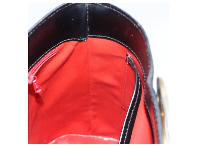 Céline Borsa a spalla CELINE in tela nera e oro Auth 121554 Nero D'oro - vista 11