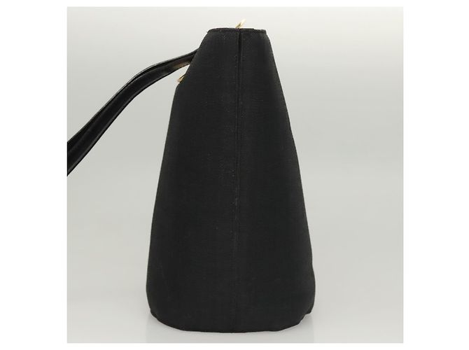 Céline Borsa a spalla CELINE in tela nera e oro Auth 121554 Nero D'oro - vista 3