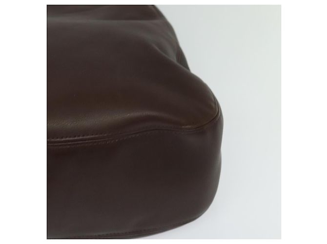 Borsa a Spalla Coach in Pelle Marrone Argento Autentica am8338 - vista 9