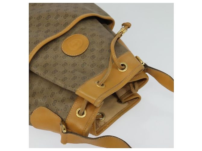 Sac à épaule GUCCI GG Supreme PVC Beige Or 001 116 0937 Auth BA1480 Doré - vue 5