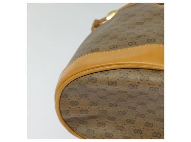 Sac à épaule GUCCI GG Supreme PVC Beige Or 001 116 0937 Auth BA1480 Doré - vue 6