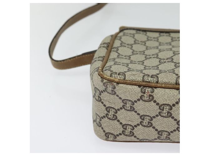 Borsa a spalla GUCCI GG Plus Supreme in pelle PVC beige oro Auth th5900 D'oro - vista 6