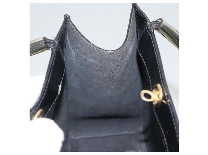 Handtasche Salvatore Ferragamo Emaille Schwarz Auth 119146 - Ansicht 10