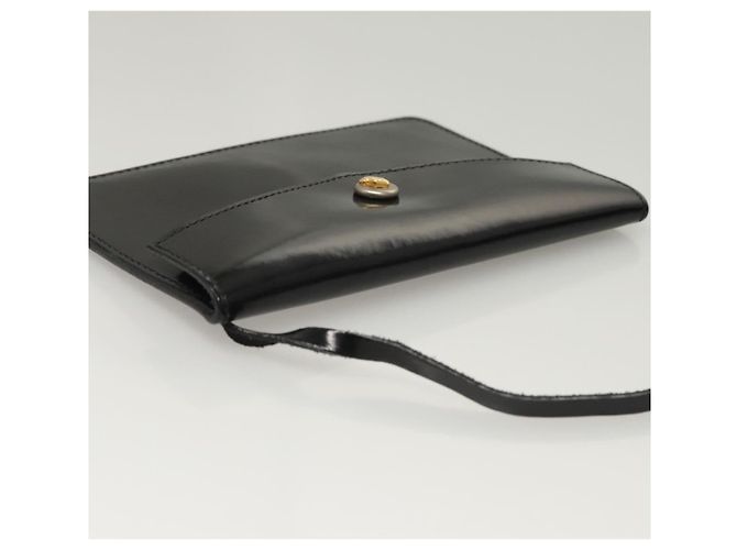 Handtasche Salvatore Ferragamo Emaille Schwarz Auth 119146 - Ansicht 14