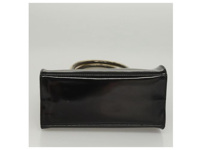 Handtasche Salvatore Ferragamo Emaille Schwarz Auth 119146 - Ansicht 4