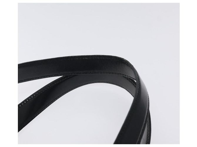 Bolsa de Ombro Vala em Nylon Preto e Prata da Salvatore Ferragamo Auth bs25066 - vista 12