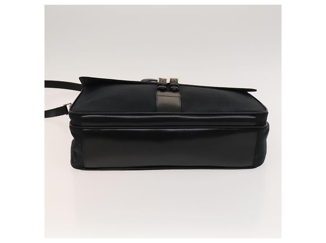Gianni Versace Handtasche aus Canvas 2-Wege Schwarz Silber Authentisch bs24675 - Ansicht 3