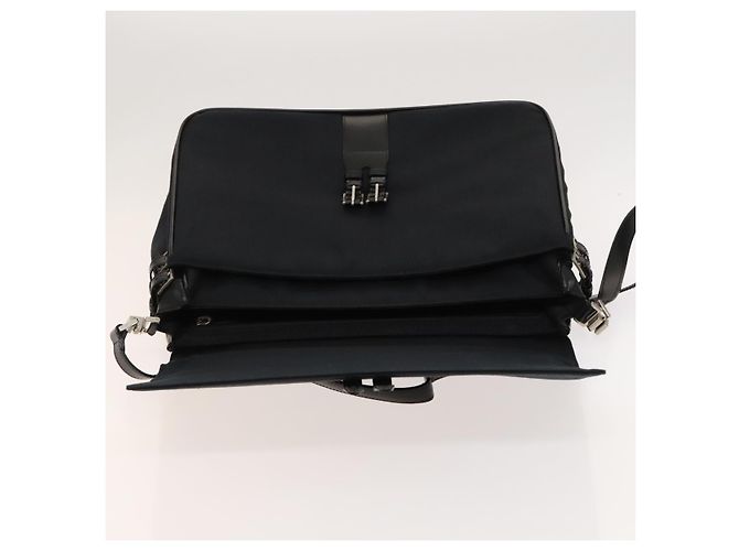Gianni Versace Handtasche aus Canvas 2-Wege Schwarz Silber Authentisch bs24675 - Ansicht 8