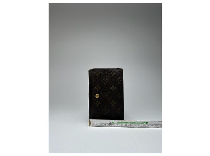 Vintage Louis Vuitton Leather monogram Wallet brown Khaki - view 11