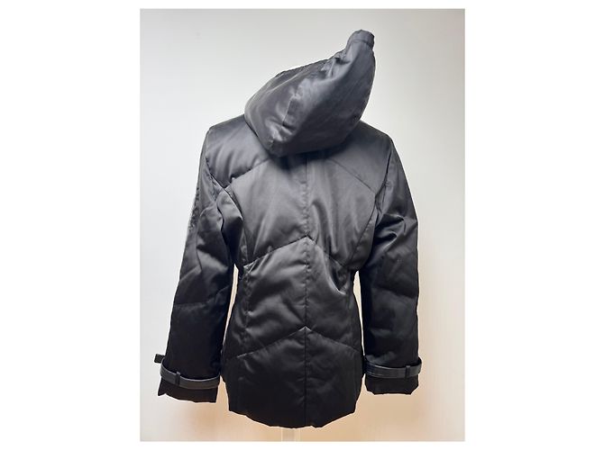 Vintage Courreges Puffer Lederjacke 38/M schwarz - Ansicht 3