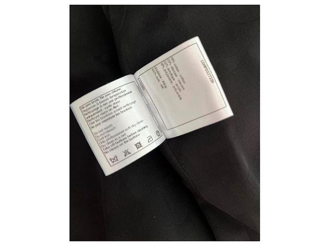 Chanel Tweed Jacke Schwarz Größe 38 - Ansicht 10