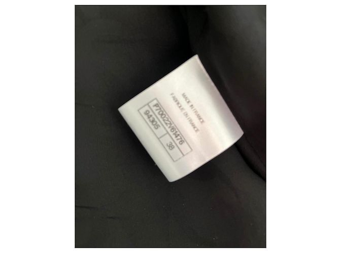 Chanel Tweed Jacke Schwarz Größe 38 - Ansicht 9