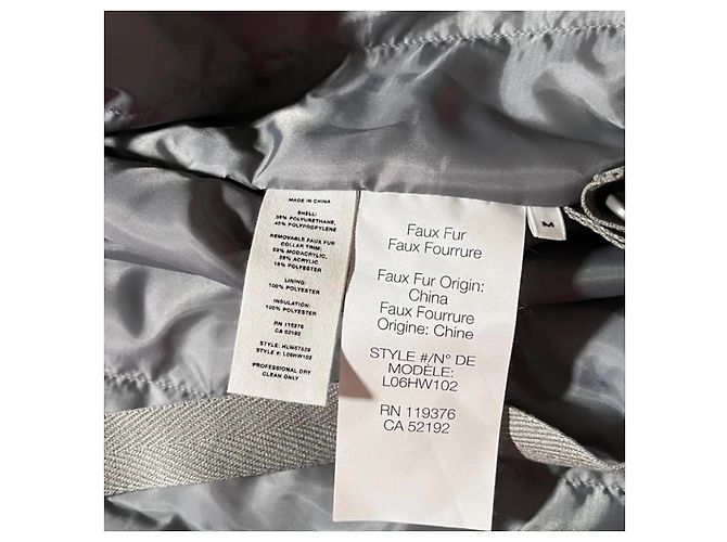 Helmut Lang Astro Foil Jacke Silber Kunstfell - Ansicht 7