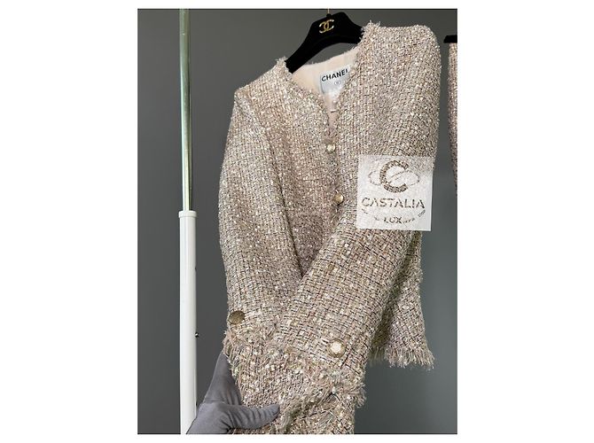 Chanel Ikonisches Anna Wintour Tweed-Ensemble Lesage 34 FR Mehrfarben - Ansicht 12
