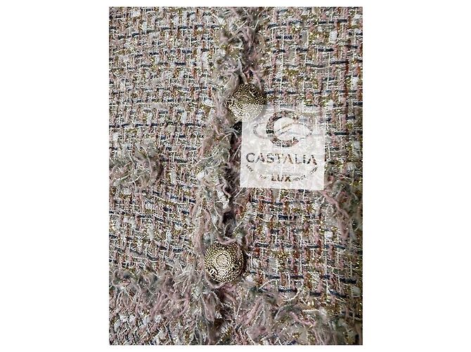Chanel Ikonisches Anna Wintour Tweed-Ensemble Lesage 34 FR Mehrfarben - Ansicht 13