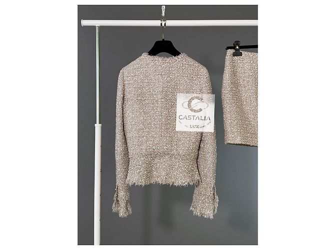 Chanel Ikonisches Anna Wintour Tweed-Ensemble Lesage 34 FR Mehrfarben - Ansicht 14