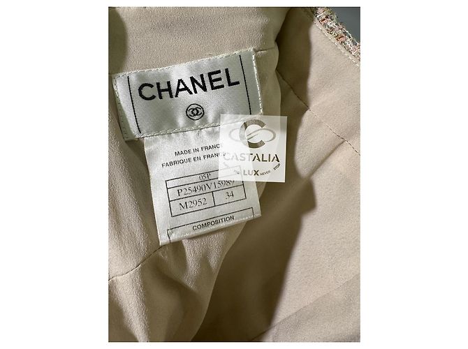 Chanel Ikonisches Anna Wintour Tweed-Ensemble Lesage 34 FR Mehrfarben - Ansicht 16