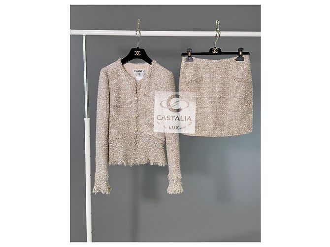 Chanel Ikonisches Anna Wintour Tweed-Ensemble Lesage 34 FR Mehrfarben - Ansicht 2