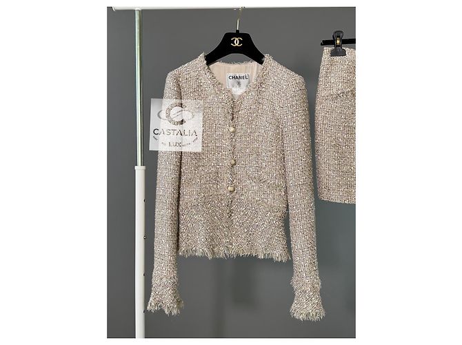 Chanel Ikonisches Anna Wintour Tweed-Ensemble Lesage 34 FR Mehrfarben - Ansicht 3