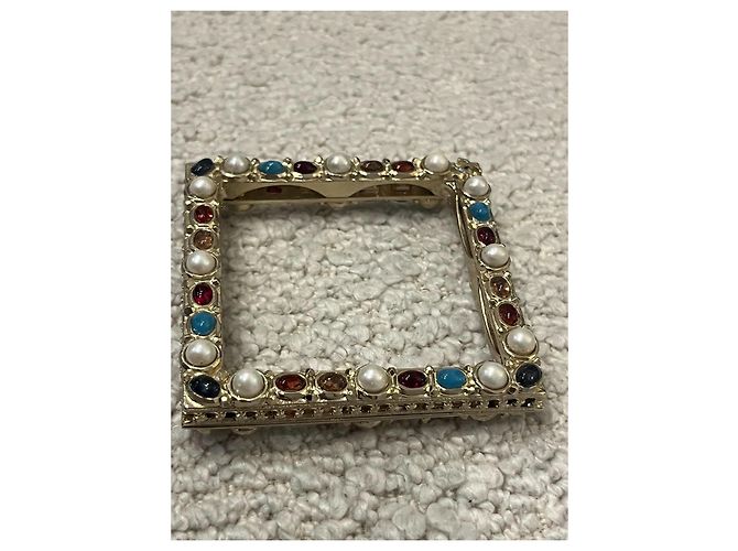 Chanel Mehrfarbige Cabochon-Armband Golden - Ansicht 2