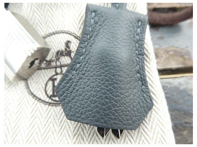campanella, tirante e lucchetto nuovo Hermès Grigio - vista 2