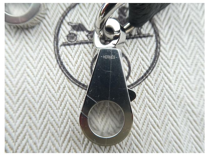 Hermès nuova tracolla in pelle togo nera per Kelly 73 cm Nero - vista 2