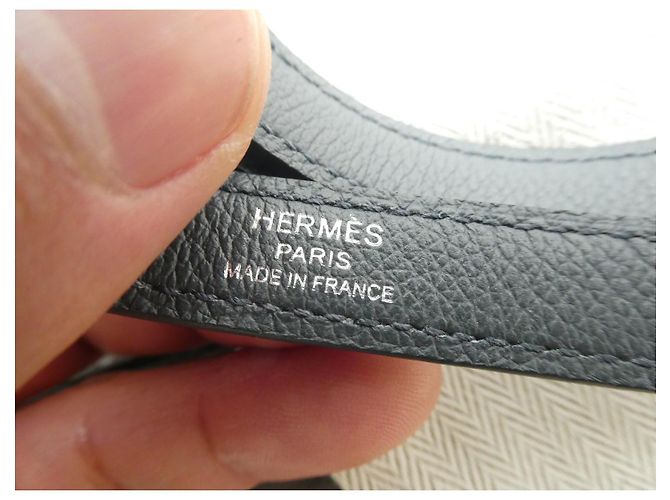 nuova tracolla Hermès per Kelly grigia 90 cm Grigio - vista 5