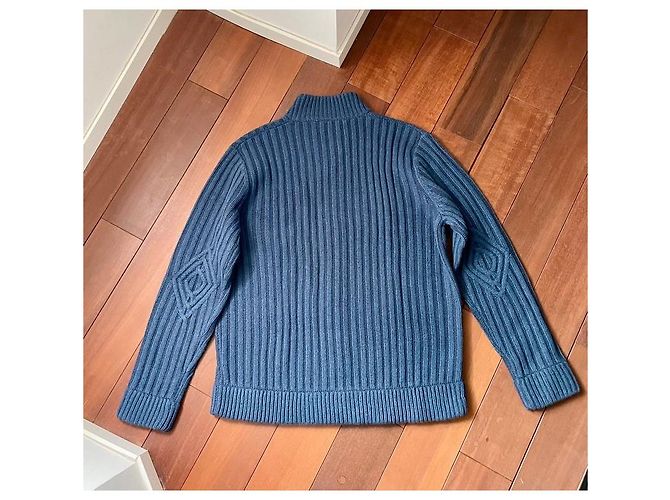 Ted Baker London Weste Wolle und Kaschmir Marineblau - Ansicht 4