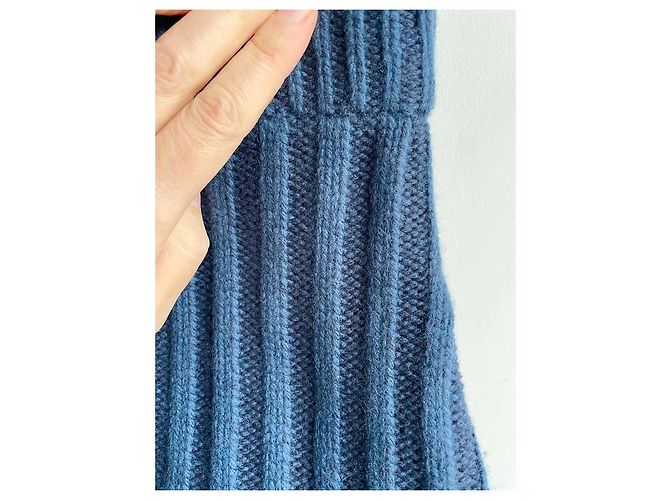 Ted Baker London Weste Wolle und Kaschmir Marineblau - Ansicht 7
