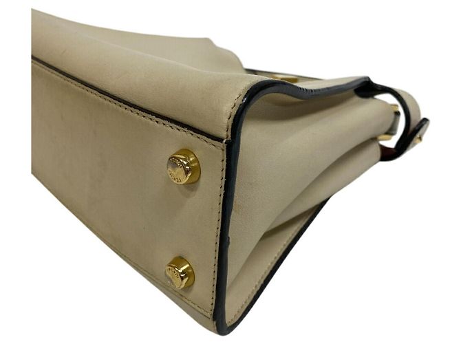 Borsa a spalla Fendi 8BN302 Peekaboo Essential Beige - vista 3