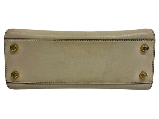 Borsa a spalla Fendi 8BN302 Peekaboo Essential Beige - vista 5