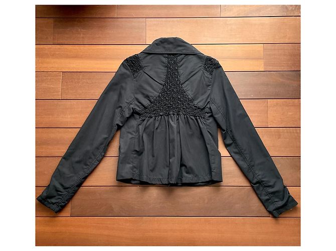 Giacca Diesel Perfecto Nera in Cotone Nero Gold hardware - vista 6