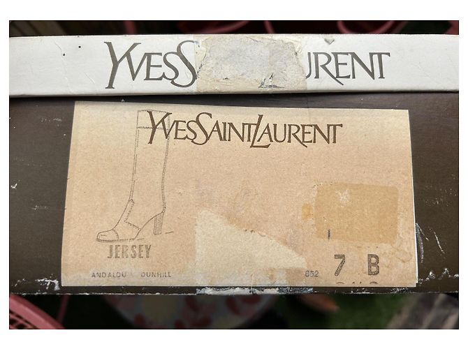 Yves Saint Laurent Stivali YSL Jersey - vista 11